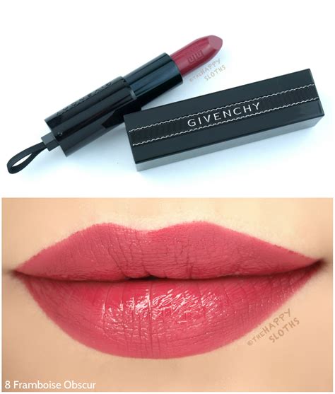 givenchy framboise obsur swatch|Givenchy Rouge Interdit Satin: Ultimate Swatch Guide.